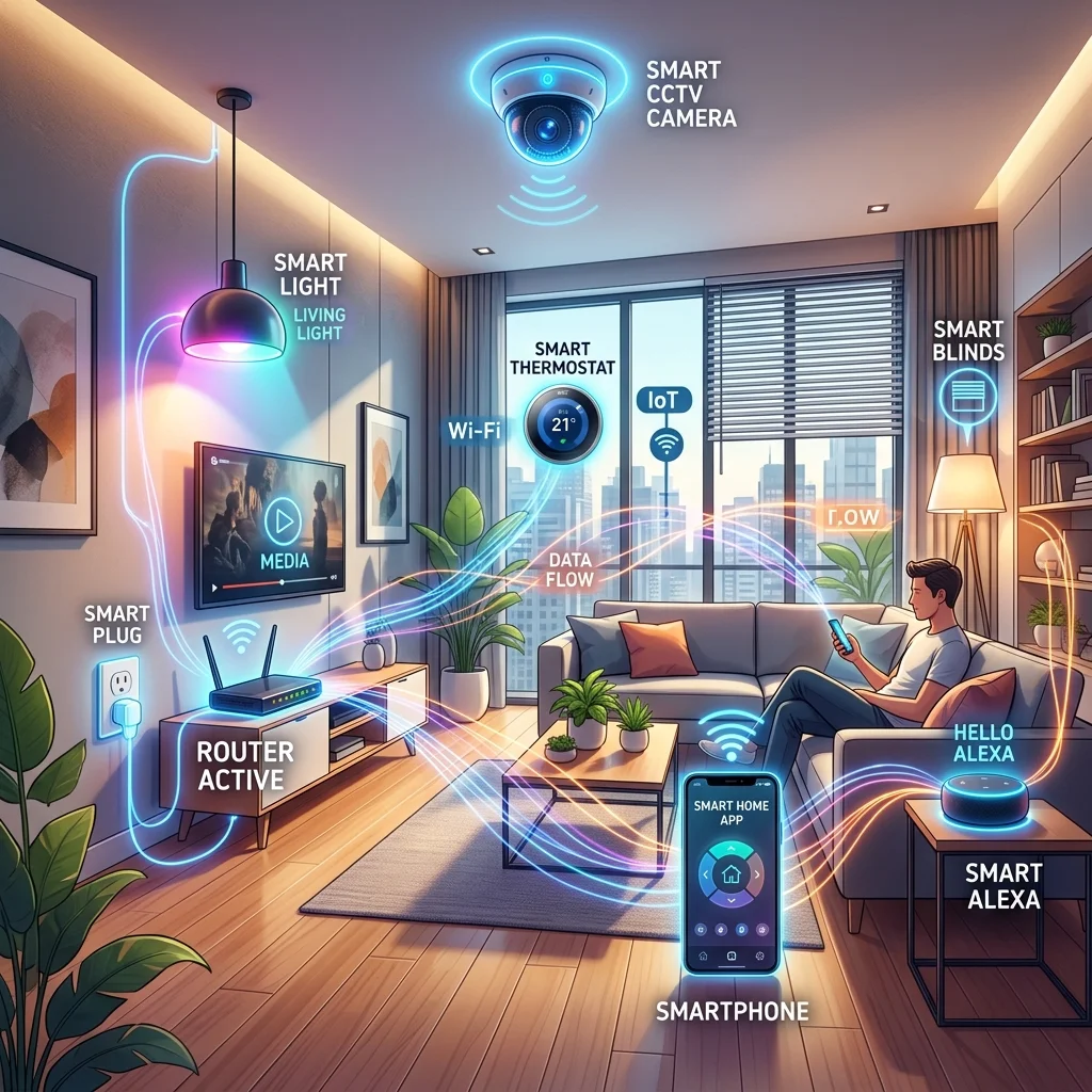 Membangun Ekosistem Smart Home Sederhana dengan Koneksi 8Bit