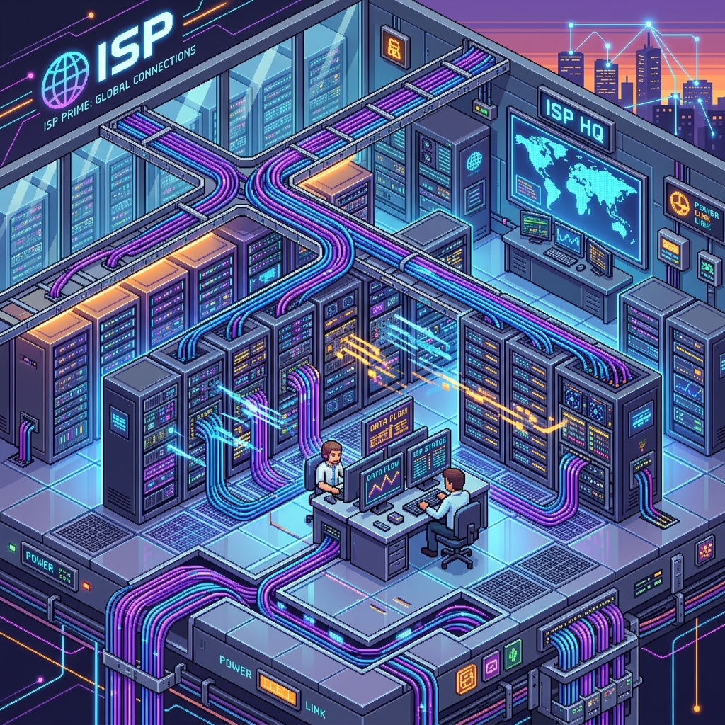 DelapanBit ISP Server Room